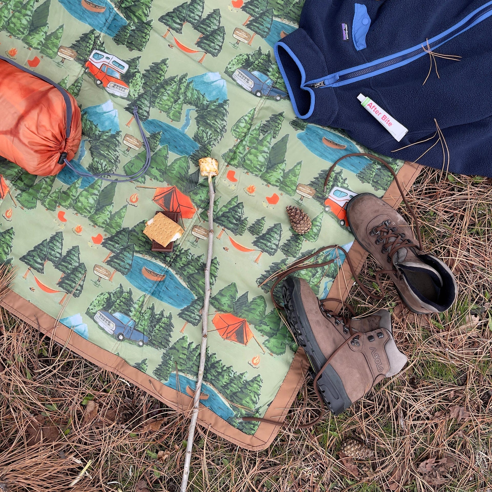 Outdoor Blanket - Camp Little Unicorn Lil Tulips