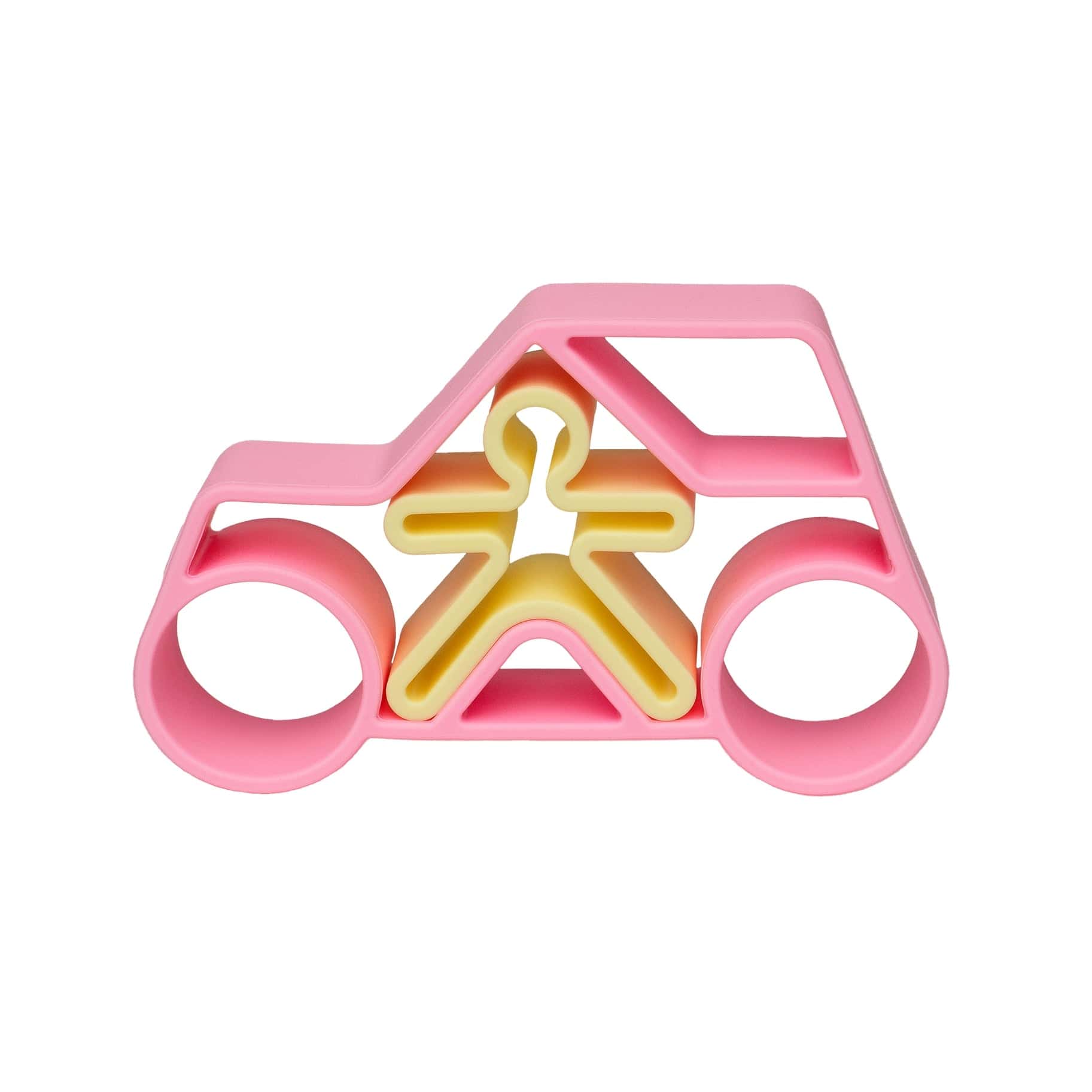 Pastel Silicone Car & Kid - Pink Dena Final Sale Lil Tulips