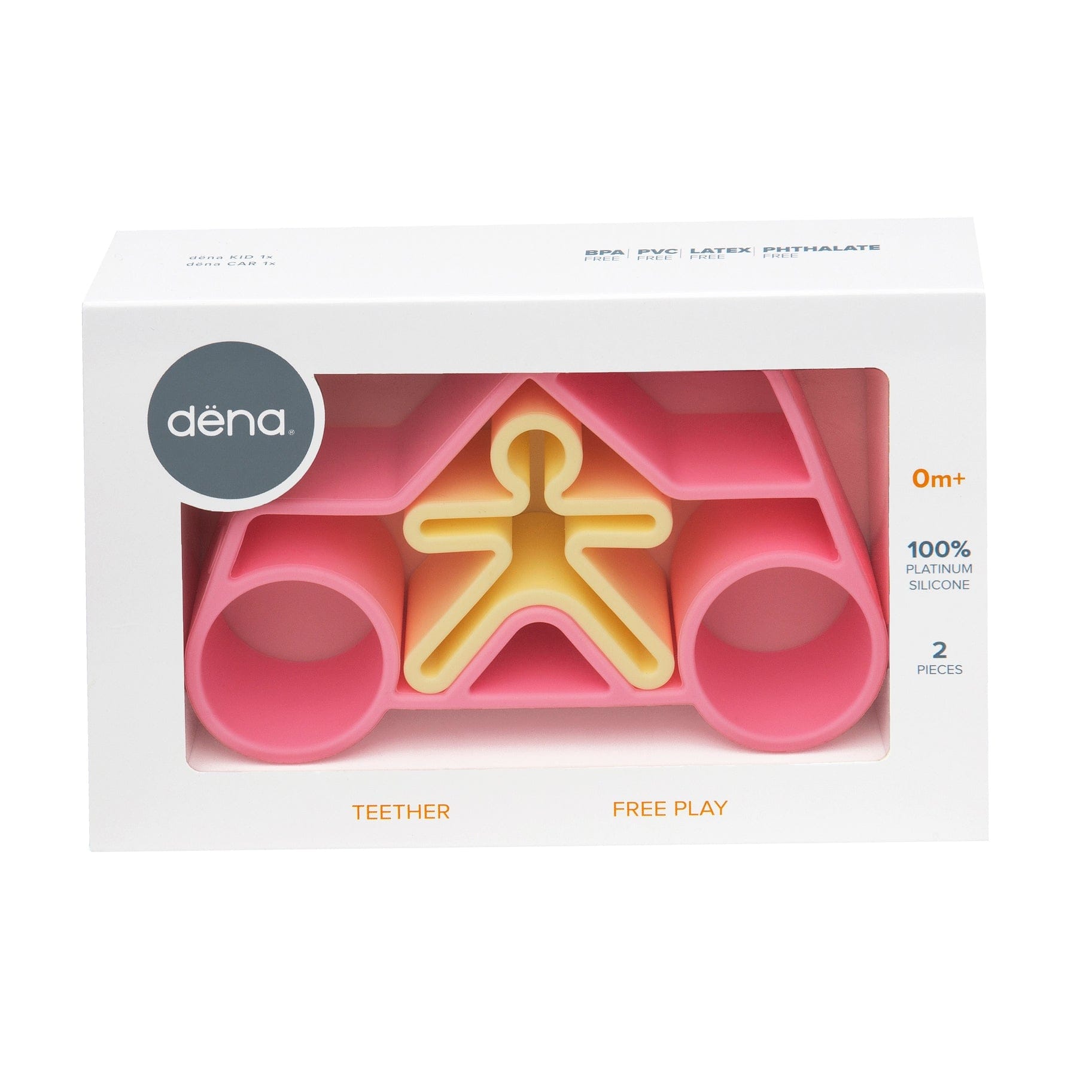 Pastel Silicone Car & Kid - Pink Dena Final Sale Lil Tulips