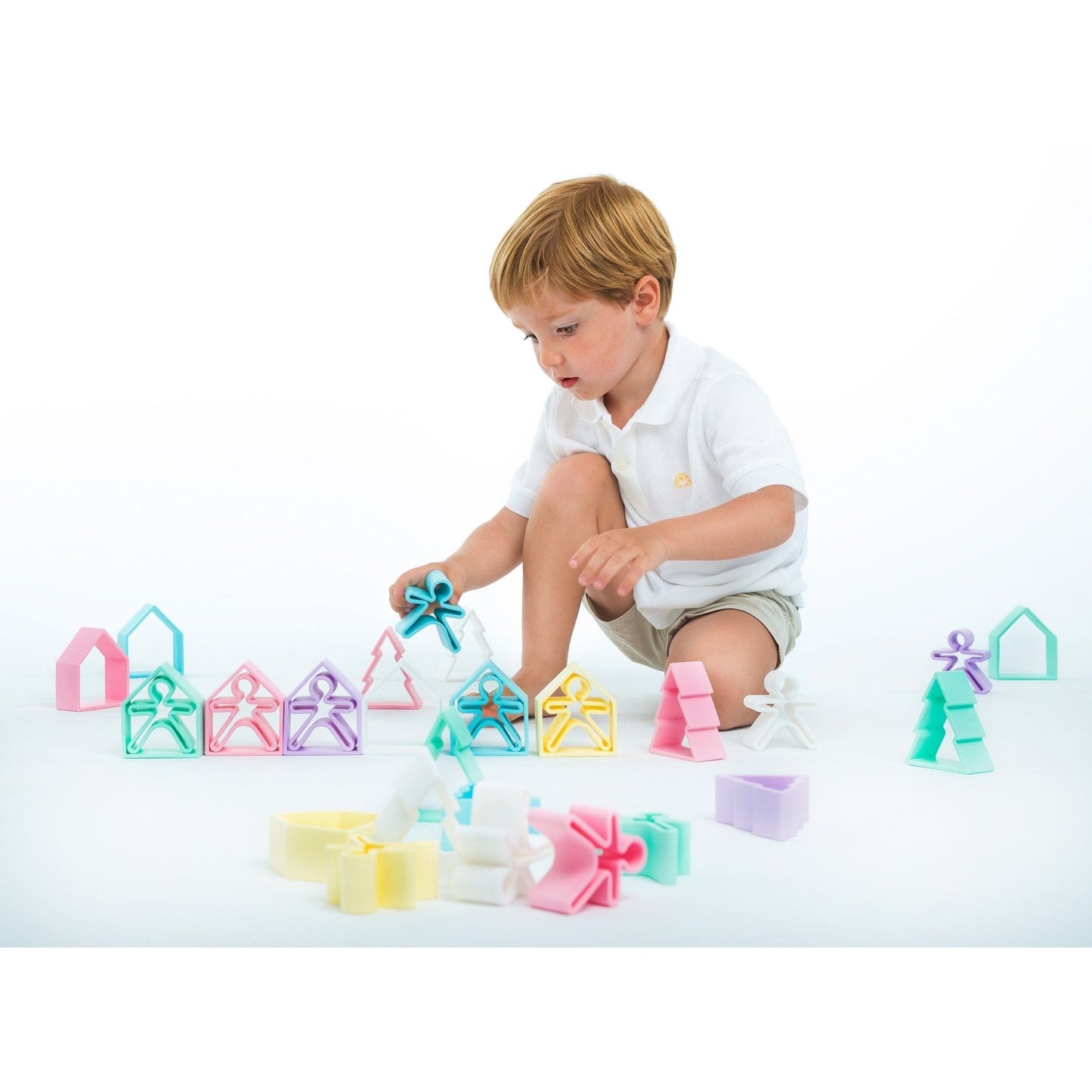 Pastel Silicone House & Kid - Yellow Dena Final Sale Lil Tulips