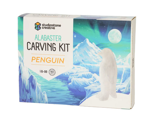 Penguin Alabaster Carving Kit Studiostone Creative Lil Tulips