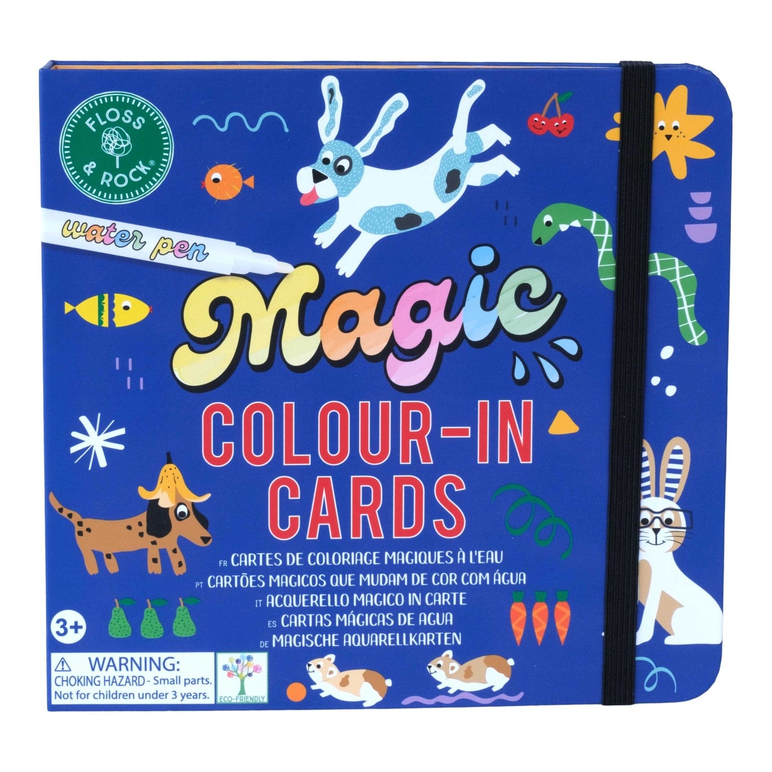 Pets Water Magic Pen & Color-In Cards Floss and Rock Lil Tulips