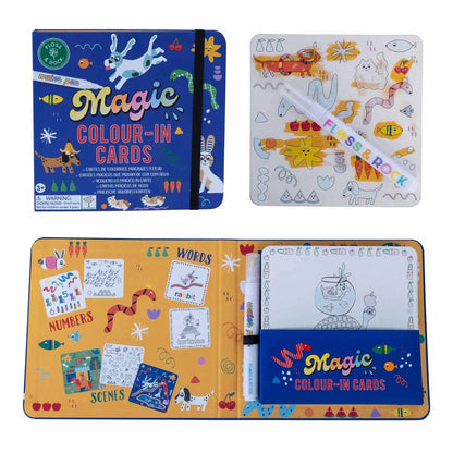 Pets Water Magic Pen & Color-In Cards Floss and Rock Lil Tulips