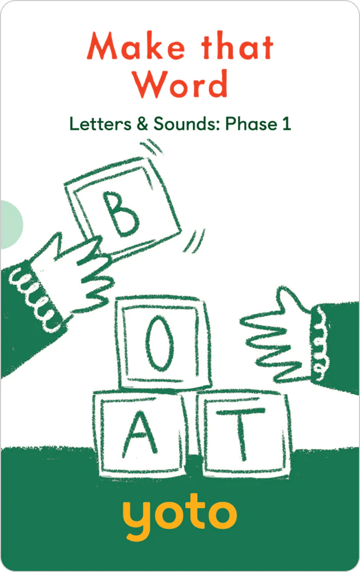 Phonics: Letters & Sounds: Phase 1 - 7 Audiobook Cards Yoto Lil Tulips