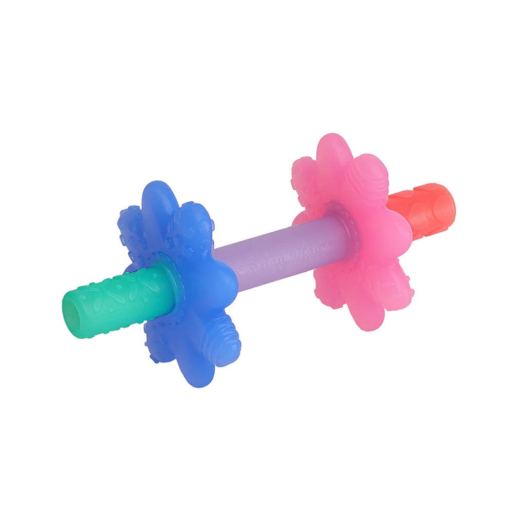 Pink Rainbow Teensy Tube™ Teether Itzy Ritzy Lil Tulips