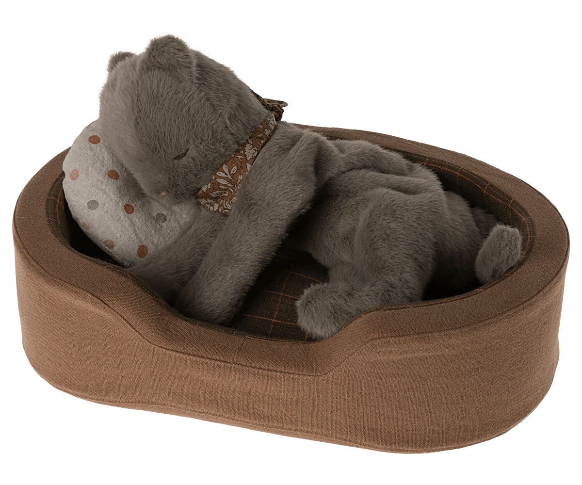 Plush Kitten, Medium - Earth Grey Maileg Lil Tulips