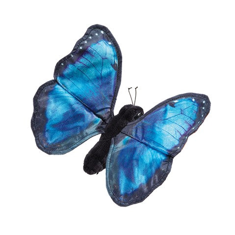 Butterfly, Blue Morpho Finger Puppet