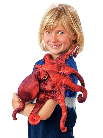 Octopus, Red Hand Puppet