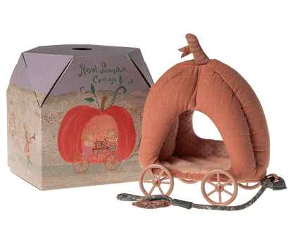 Pumpkin Carriage, Mouse Maileg Lil Tulips