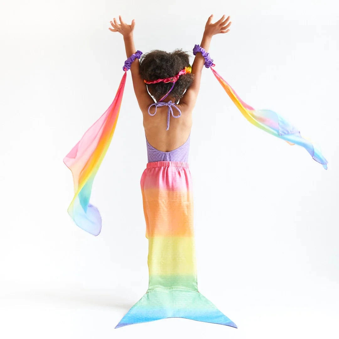 Rainbow Mermaid Tail Large Sarah's Silks Lil Tulips