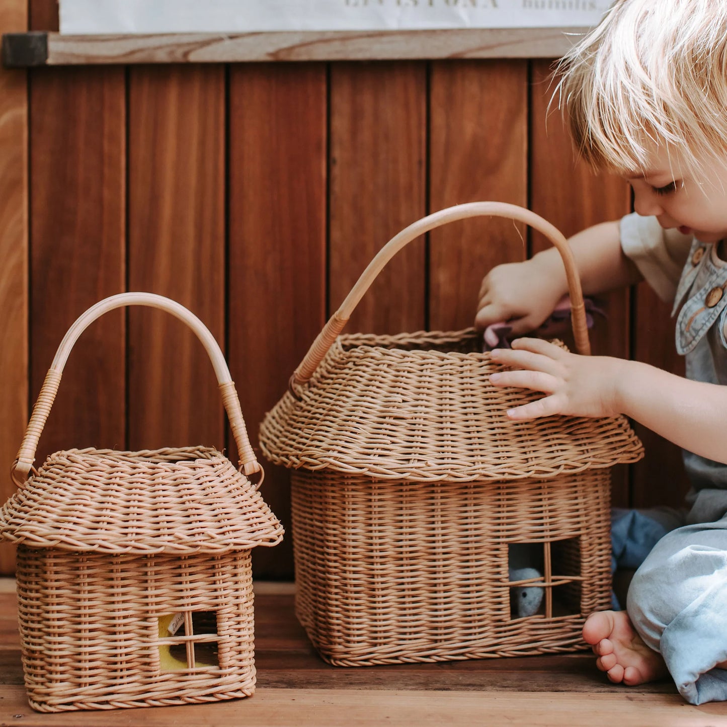 Rattan Hutch Small Basket