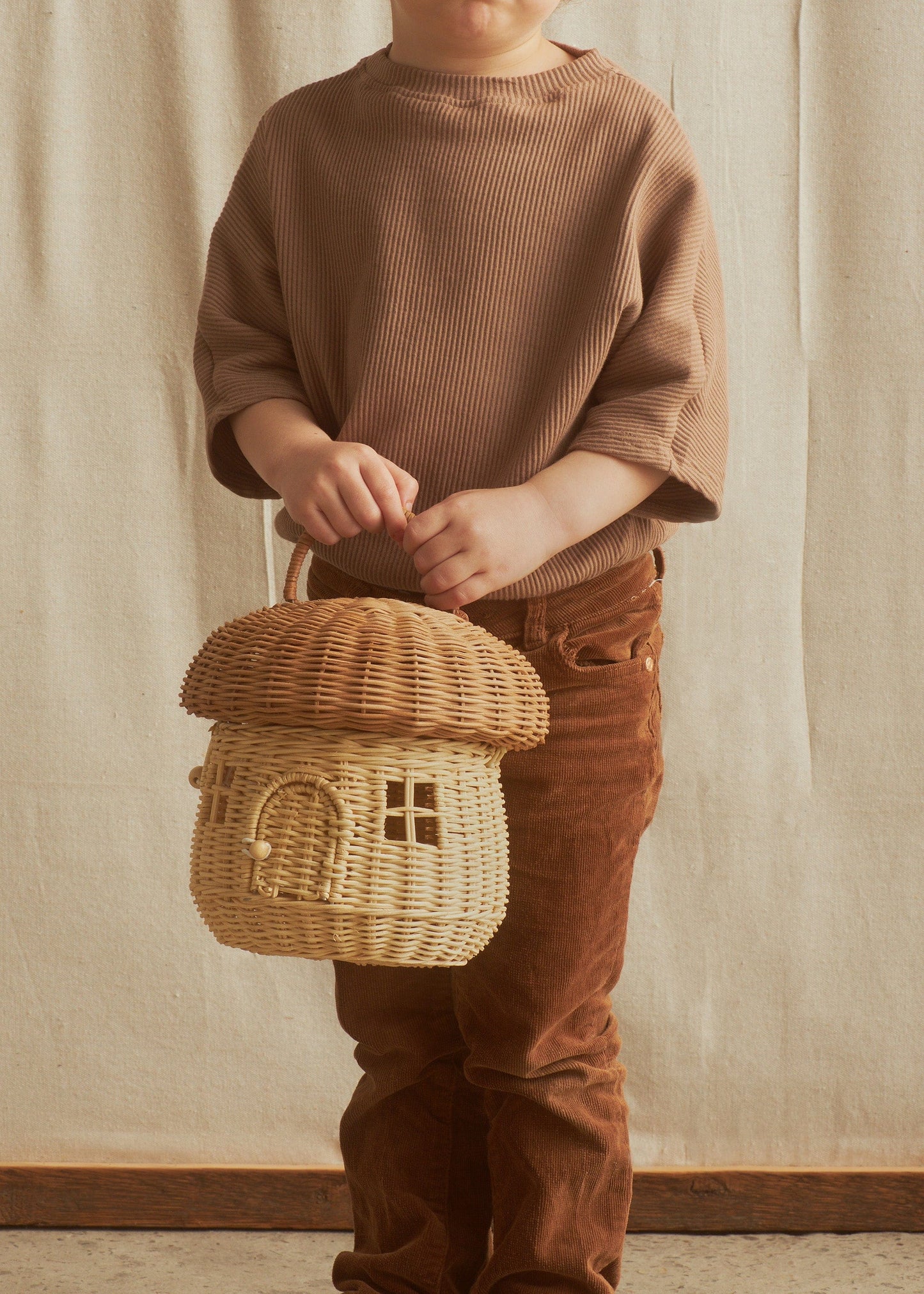 Rattan Mushroom Basket Olli Ella Lil Tulips