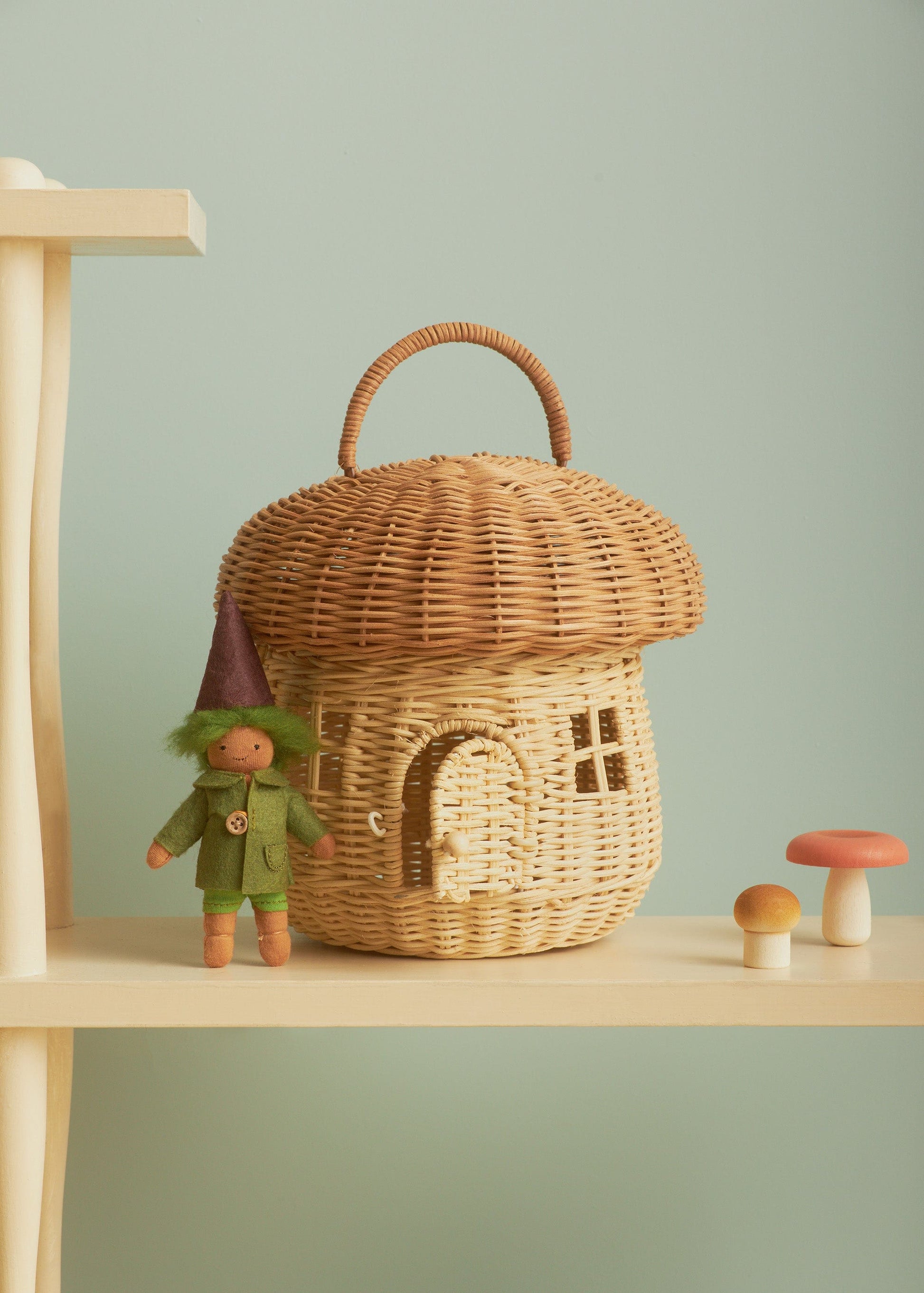 Rattan Mushroom Basket Olli Ella Lil Tulips