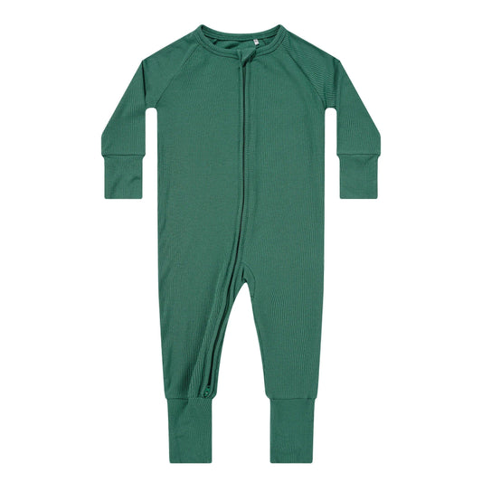 Sea Green Zip Romper Brave Little Ones Lil Tulips