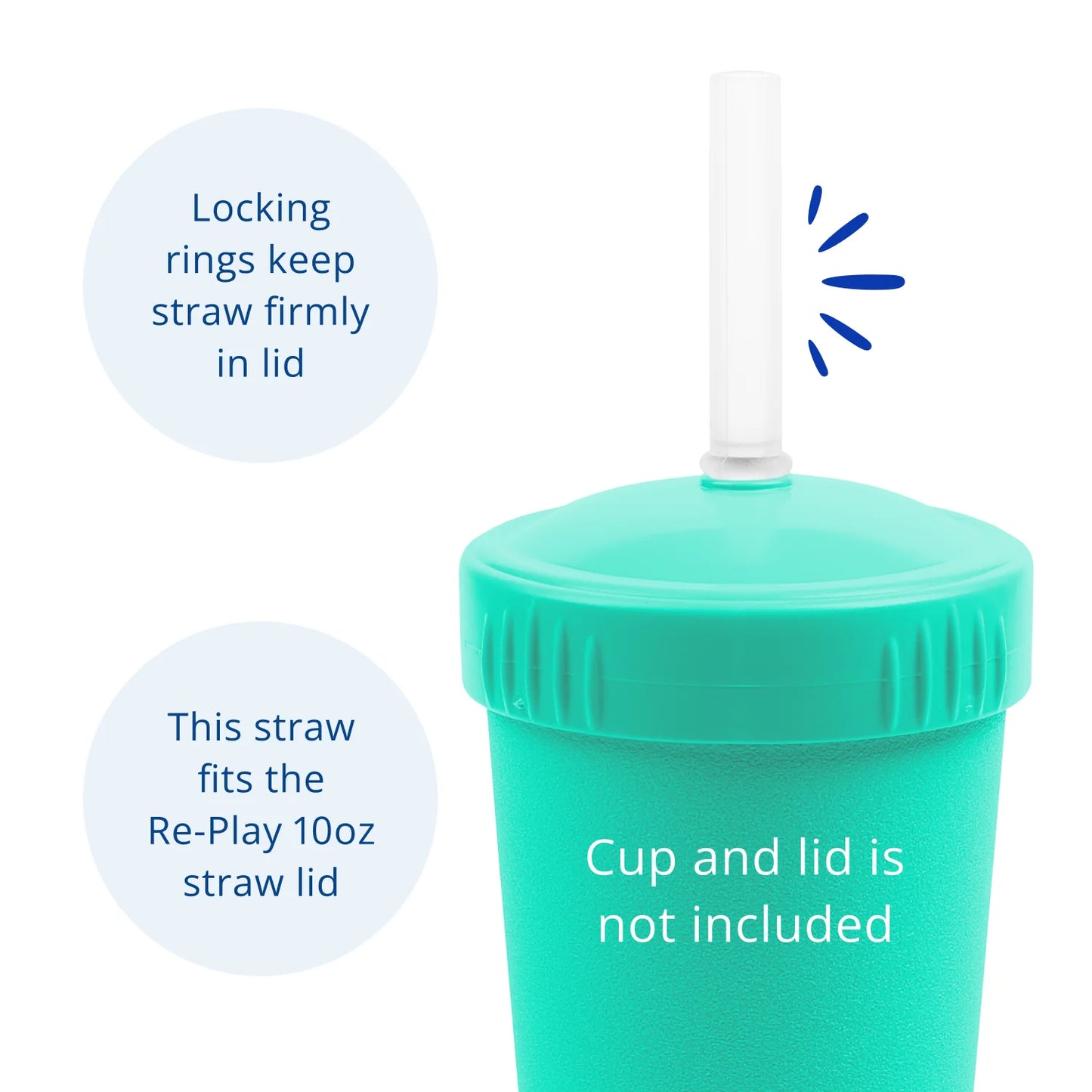 Silicone No Pull-Out Straw