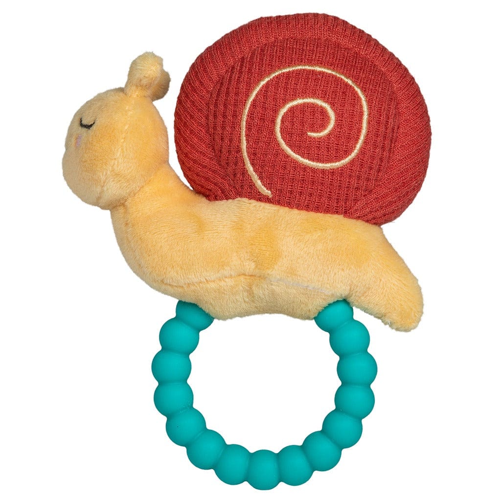 Skippy Snail Teether Rattle – 6″ Mary Meyer Lil Tulips