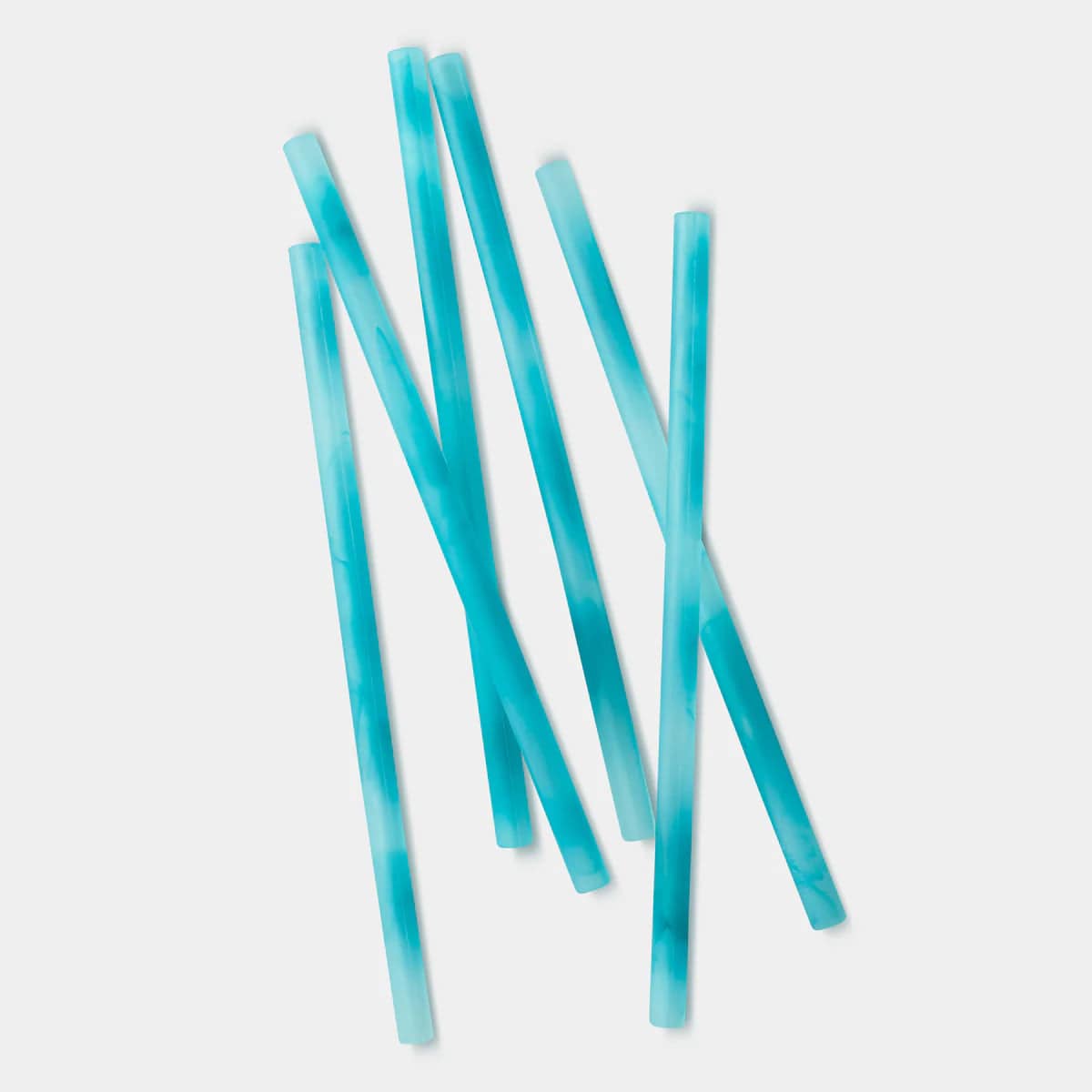 Standard Reusable Silicone Straws - Ocean (6pk) Silikids Lil Tulips