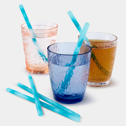 Standard Reusable Silicone Straws - Ocean (6pk) Silikids Lil Tulips