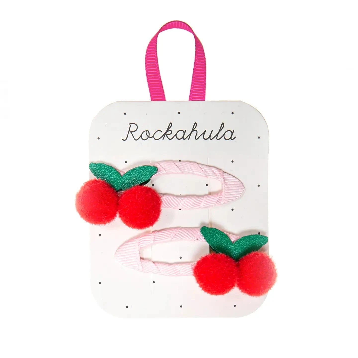 Sweet Cherry Pom Pom Clips Rockahula Kids buble Lil Tulips