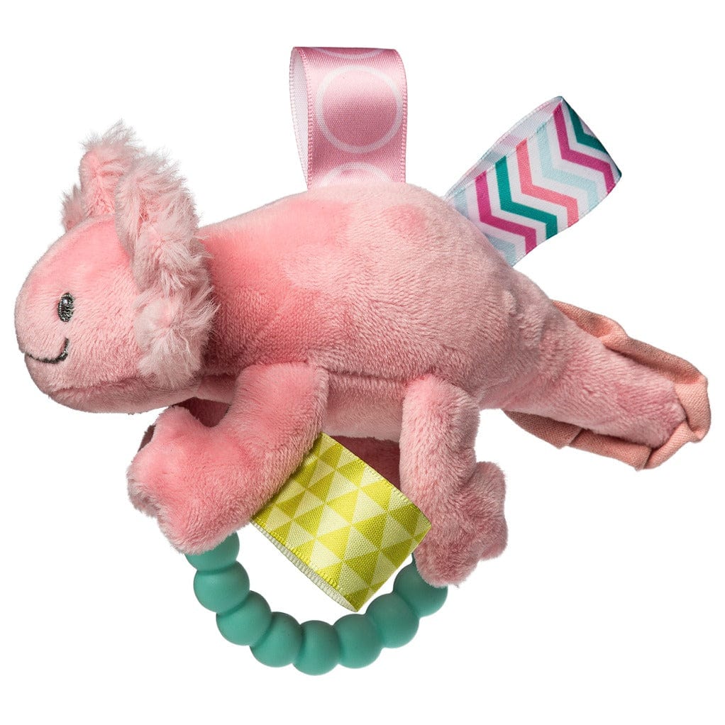 Taggies Lizzy Axolotl Teether Rattle – Pink Mary Meyer Lil Tulips