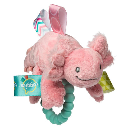 Taggies Lizzy Axolotl Teether Rattle – Pink Mary Meyer Lil Tulips