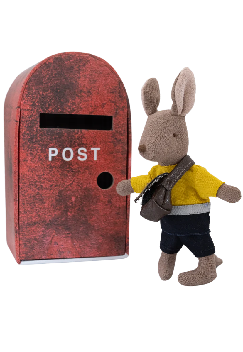 The Postie | Kangaroo Doll with bag in Post Box