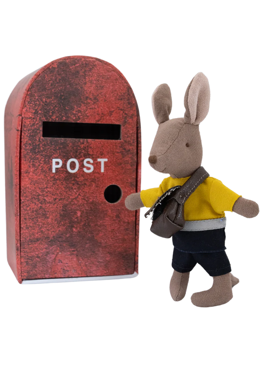 The Postie | Kangaroo Doll with bag in Post Box