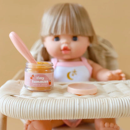 Tiny Tummies Magic Peach Jelly Jar and Spoon Tiny Harlow Lil Tulips