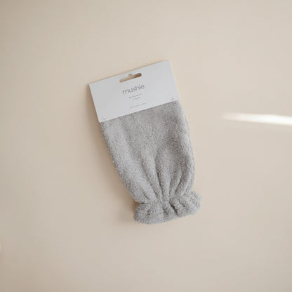 Organic Cotton Bath Mitt 2-Pack (Gray)