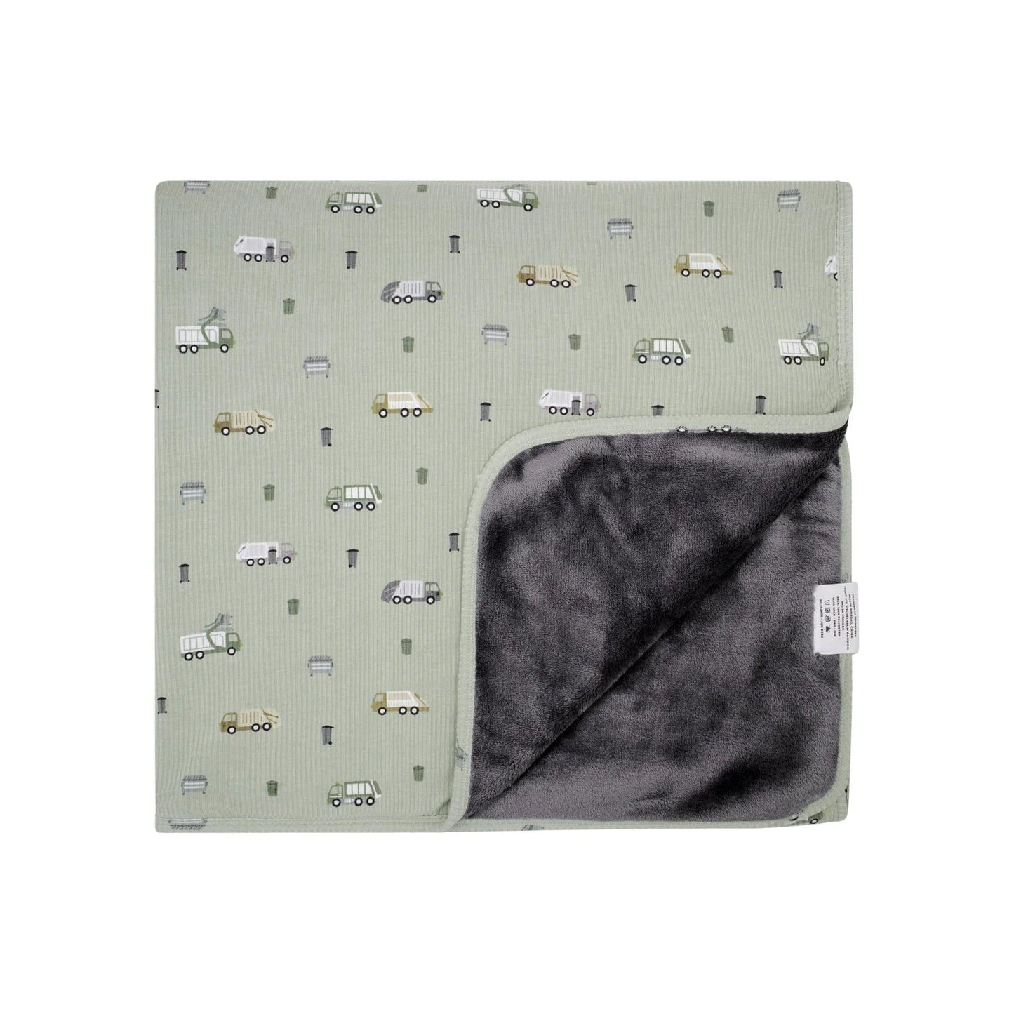 Trash Trucks Small Ribbed Toddler Blanket Brave Little Ones Blankets Lil Tulips