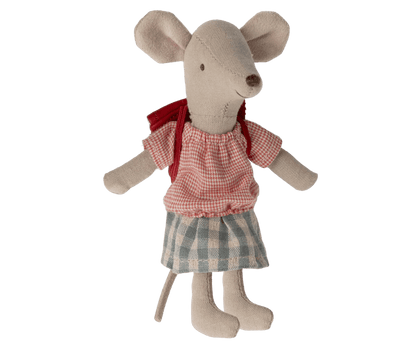 Tricycle Mouse, Big Sister - Red Maileg Lil Tulips