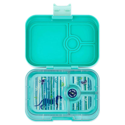 Tropical Aqua 4 Compartment Sandwich Bento Box Yumbox Lil Tulips