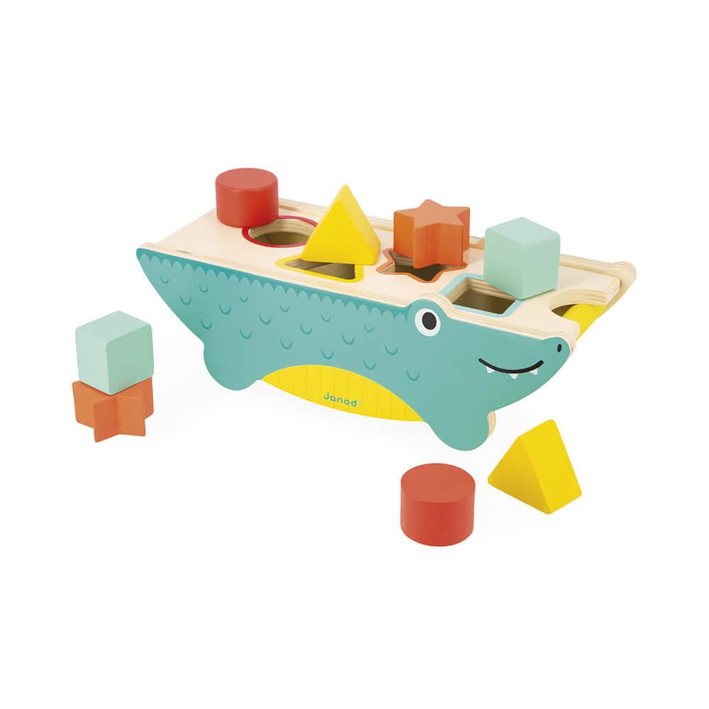 Tropik Shape Sorting Crocodile Janod Lil Tulips