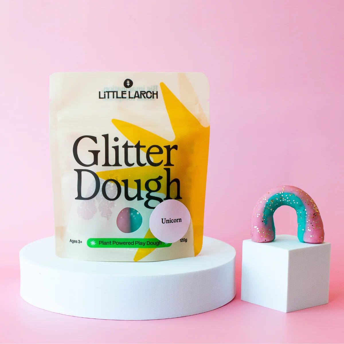 Unicorn Glitter Dough | Natural Play Dough Little Larch Lil Tulips