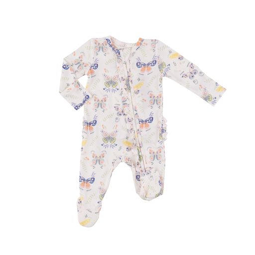 Botany Butterflies 2-Way Zipper Footie