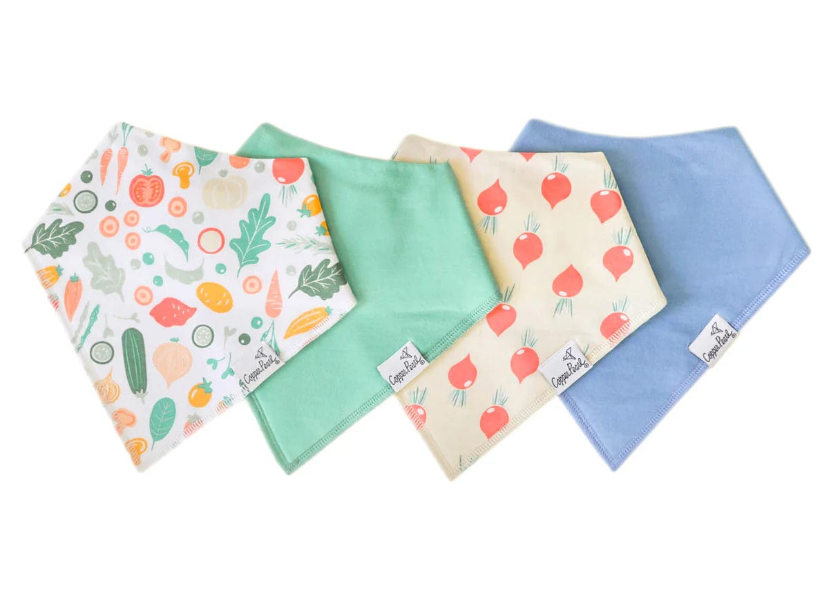 Veggies Bandana Bibs Copper Pearl Lil Tulips