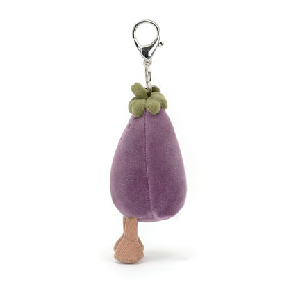 Vivacious Eggplant Bag Charm JellyCat Lil Tulips