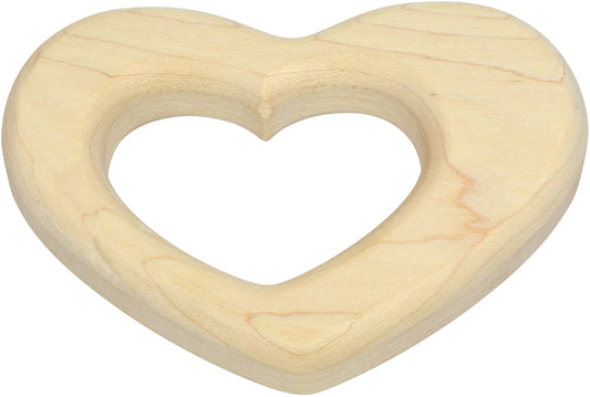 Wood Teether- Heart Default Maple Landmark Maple Landmark Lil Tulips