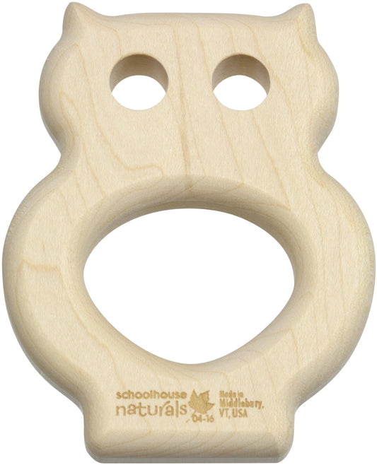 Wood Teether- Owl Default Maple Landmark Maple Landmark Lil Tulips