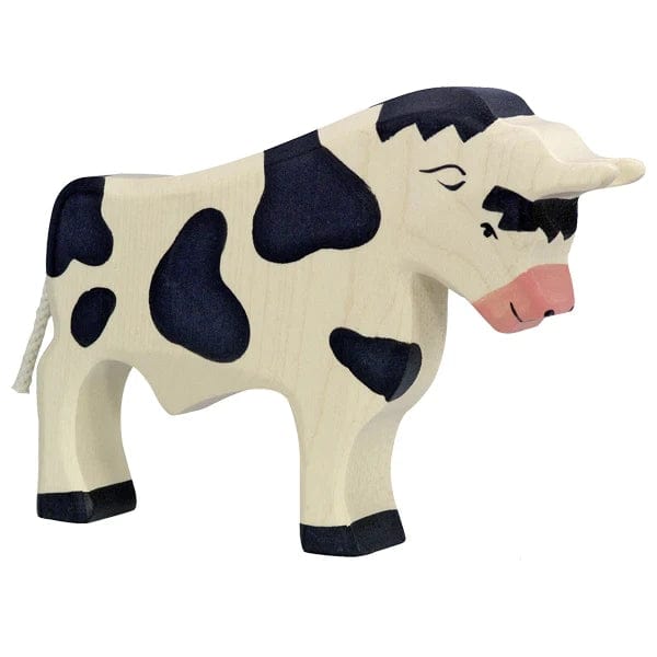 Wooden Black Bull Holztiger Lil Tulips