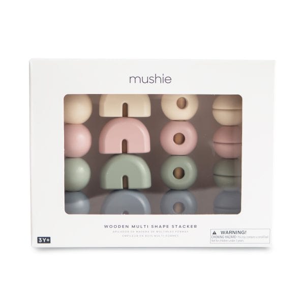 Wooden Multi Shape Stacker (Original) Mushie Lil Tulips