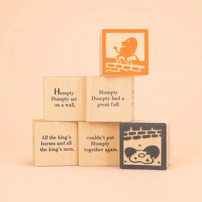 Wooden Nursery Rhyme Favorite Blocks Uncle Goose Lil Tulips