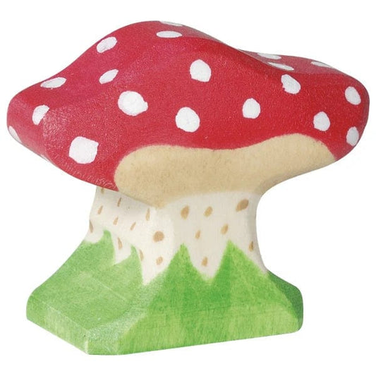 Wooden Toadstool Small Holztiger Lil Tulips