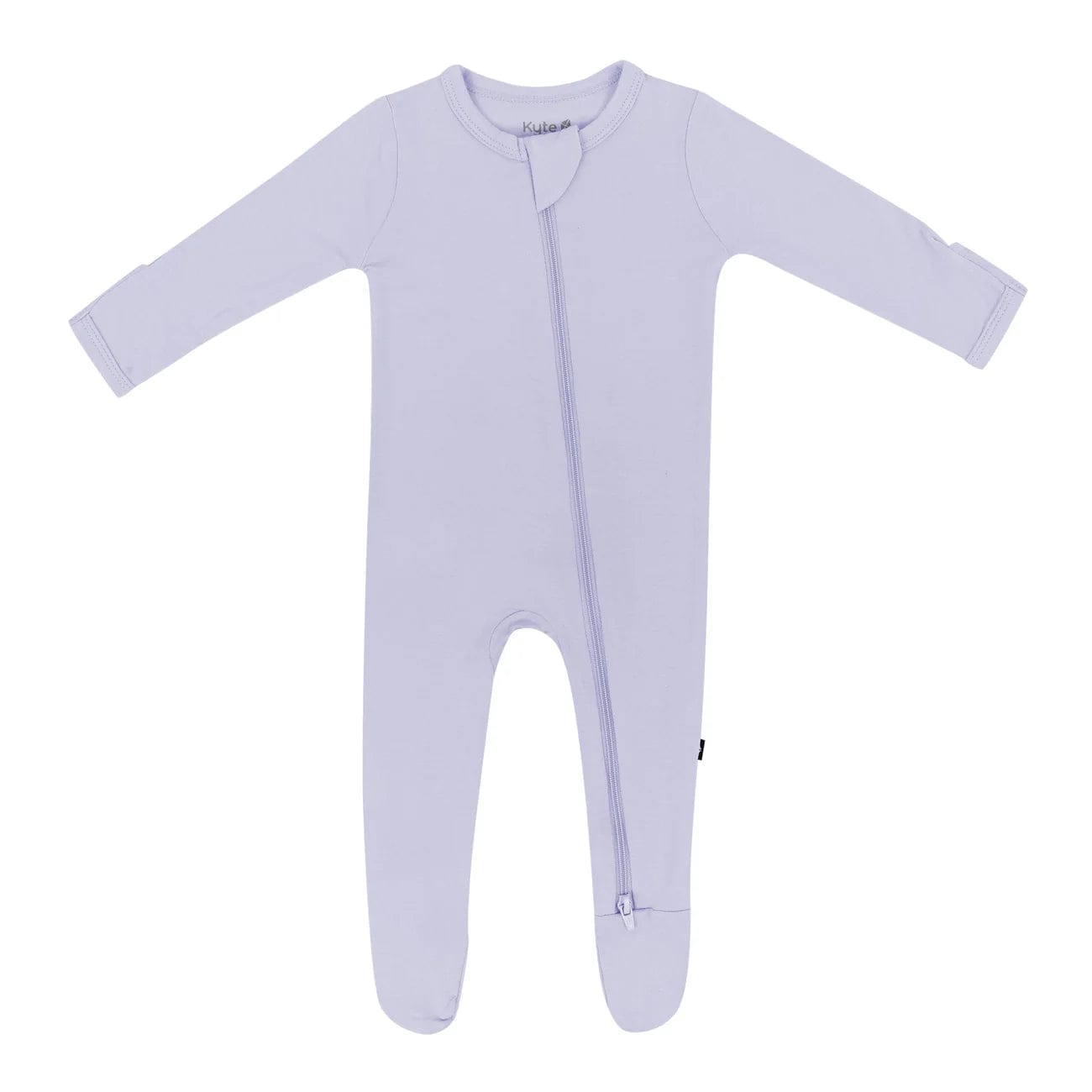 Zippered Footie in Lilac Kyte Baby Lil Tulips