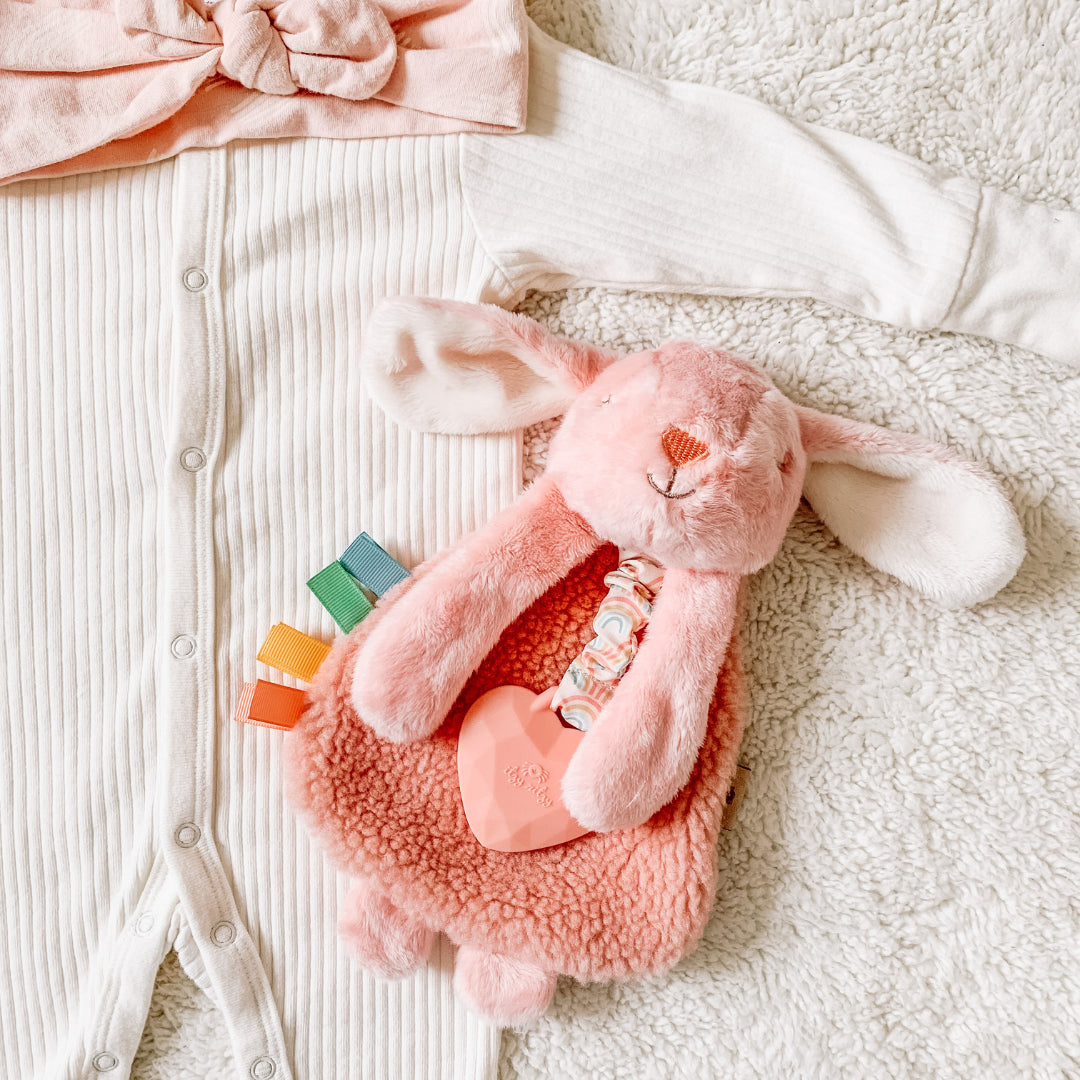 Ana the Bunny Itzy Lovey™ Plush with Silicone Teether Toy