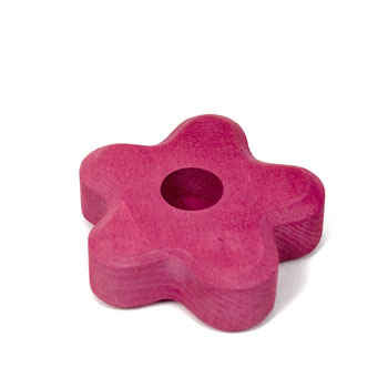 Birthday Flower Candleholder Pink