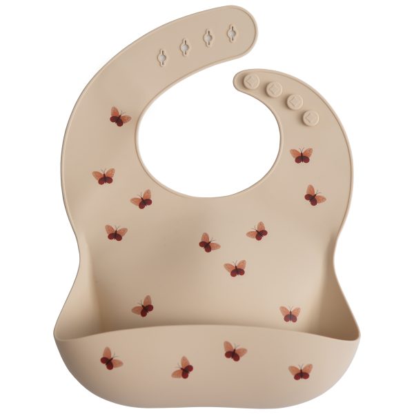 Silicone Baby Bib (Butterflies)