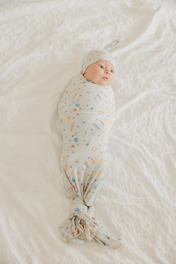 Cosmos Knit Swaddle Blanket