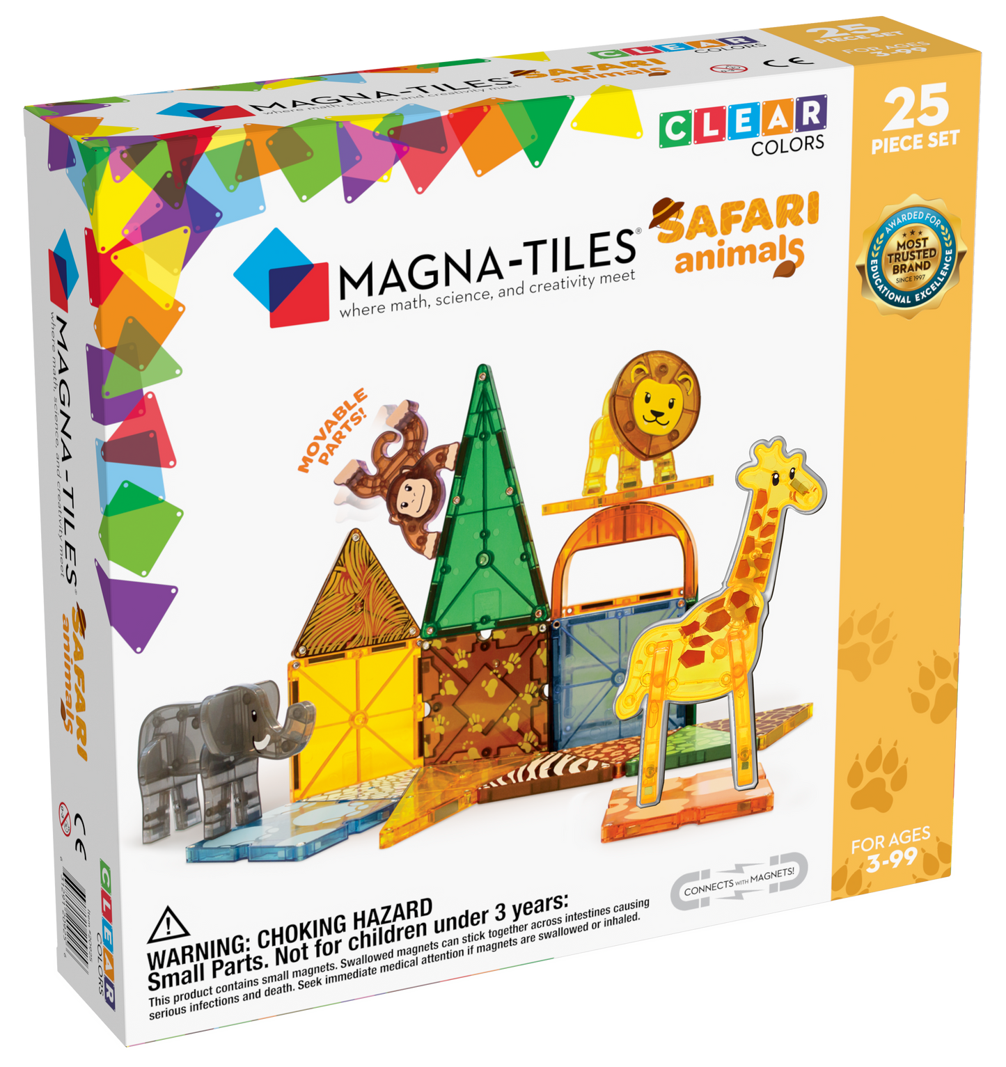 Magna-Tiles® Safari Animals 25-Piece Set