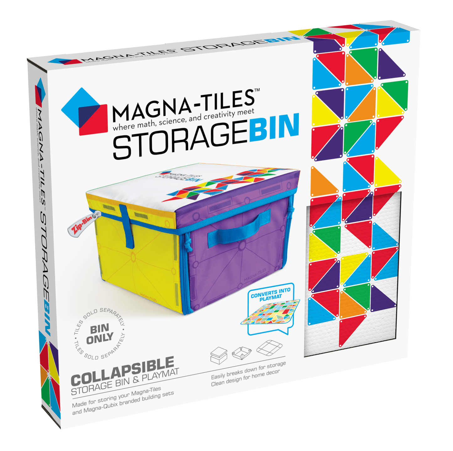 Storage Bin & Interactive Play-mat Magna-Tiles Lil Tulips